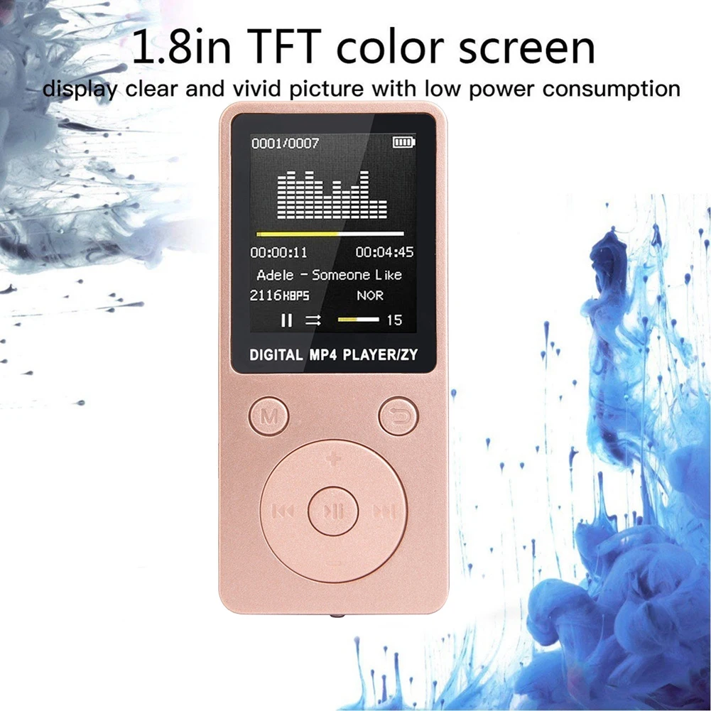MP3 плеер 1 8 дюймов матовый музыкальный с fm радио видеоплеер проигрыватель