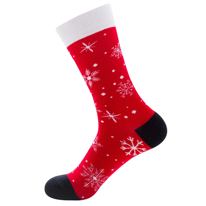 Urgot, 3 пар/лот, хлопковые рождественские носки для мужчин, Осень-зима, год, Санта Клаус, Рождественская елка с изображением снежного лося, подарок, счастливые носки