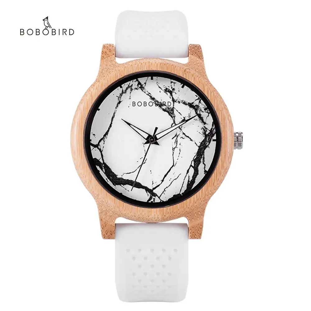 

BOBO BIRD Mens Watches 2021 Silicone Band Quartz Wristwatch Luminous Hands Clock Gift Boyfriend Wooden Box Dropship часы женские