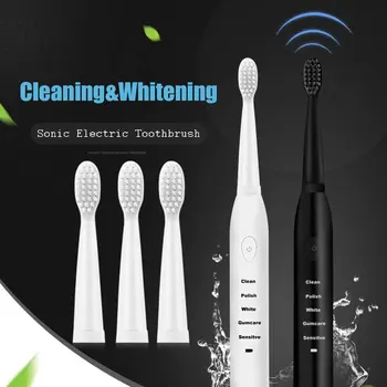 

Powerful Electric Toothbrush Rechargeable Ultrasonic Washable Electronic Whitening Waterproof Teeth Brush