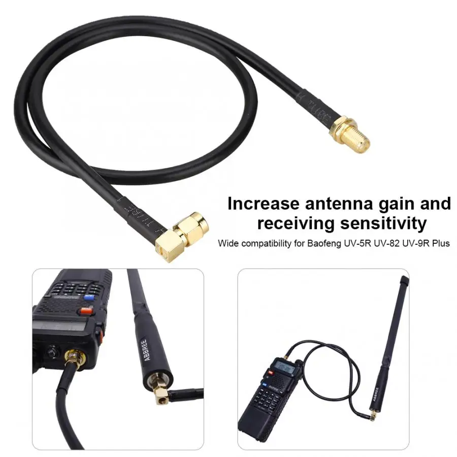 Гнездо SMA мужской удлинитель антенны для Baofeng UV 5R 82 9R плюс иди и болтай Walkie