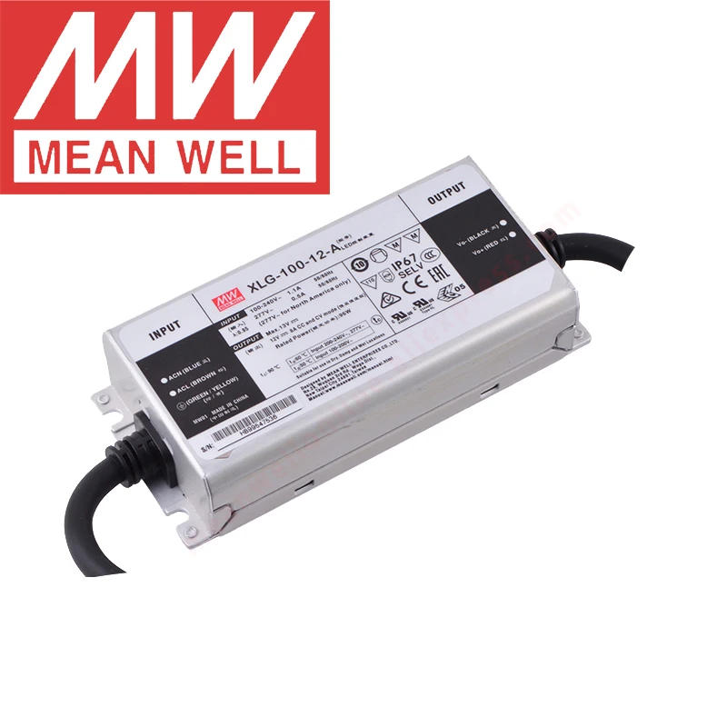 Бренд Mean Well представляет XLG-100-12-A IP67 металлический чехол