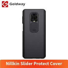 Nillkin-Funda protectora trasera con tapa de cámara para Xiaomi, carcasa de protección rígida para Xiaomi Redmi Note 9s Note 9 Pro Max, protector deslizante para cámara
