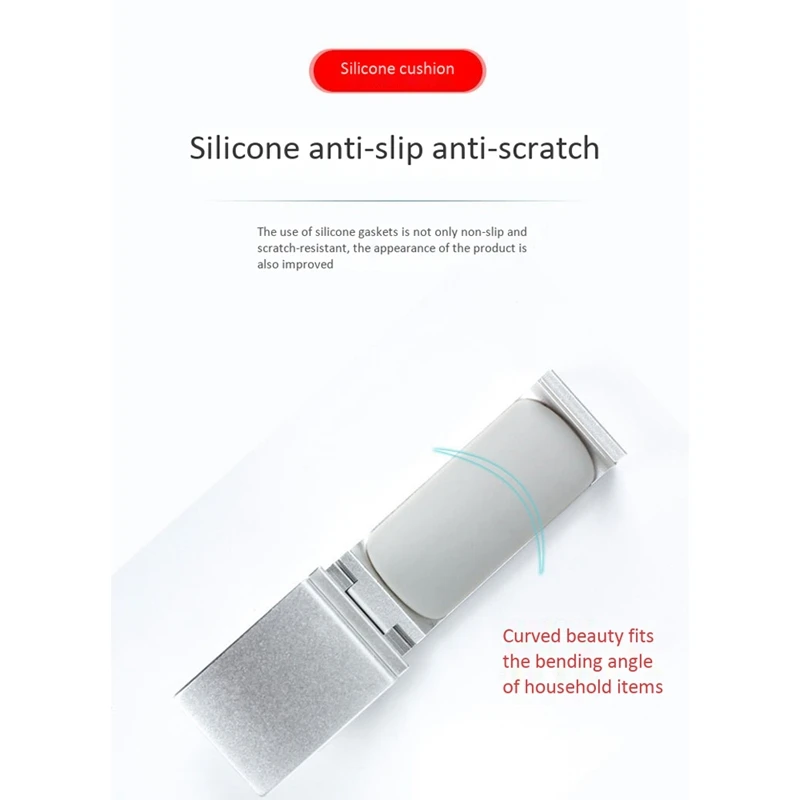 Universal Aluminium Alloy Headphone Holder Headset Bracket Hanger Metal Wall Clamp Hook Foldable Earphone Stand Desktop