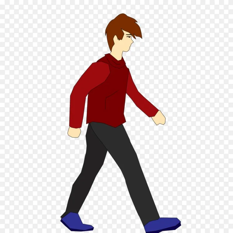 动画行走角色行走周期-动画