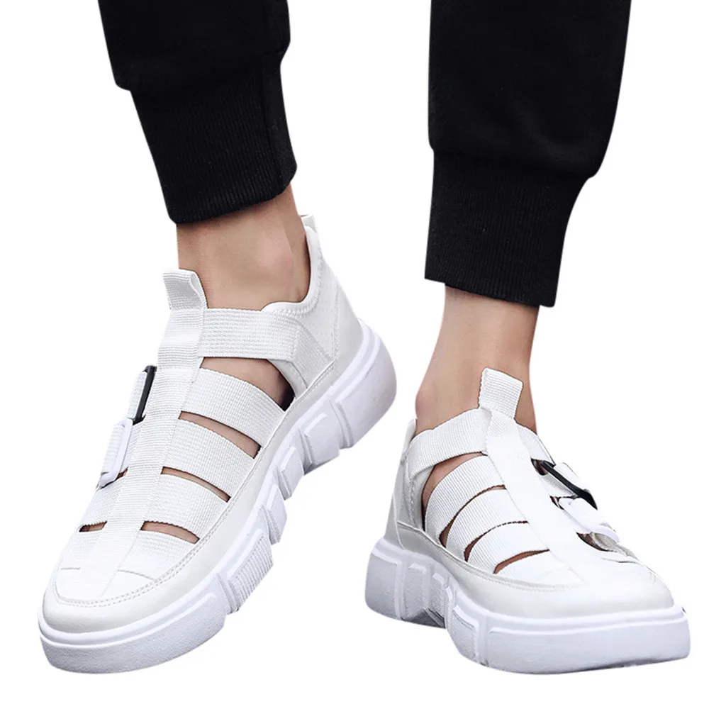 KANCOOLD Men's Summer Trend Casual Shoes Men Lazy Hole Wearing Comfortable Non-Slip Beach Round Toe Soft Bottom 126 | Обувь