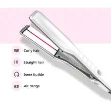 Инфракрасный широкоповерхностный плоский железный синий экран цифровой дисплей Керамический выпрямитель для волос отрицательная ионизация волос выпрямитель двойного назначения Ha