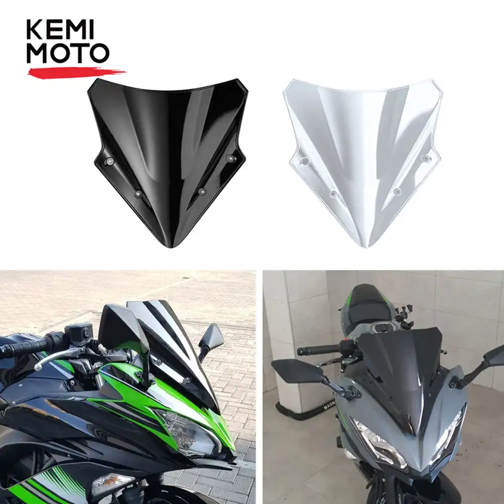 Kemimoto風防カワサキニンジャ650ウインドスクリーンウインドシールドninja650 17 18 19オートバイアクセサリー Windscreens Wind Deflectors Aliexpress