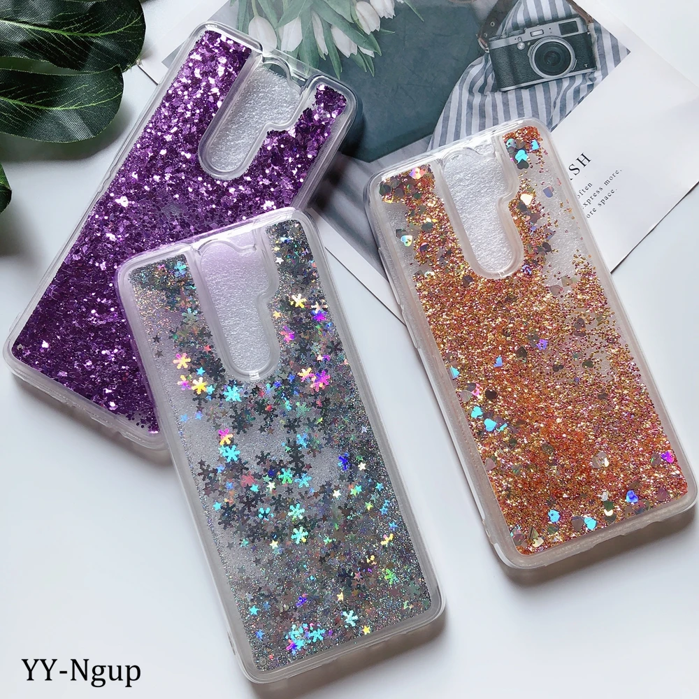 Etui Xiaomi Redmi Note 8 Pro Чехол Блестящий жидкий мягкий зыбучий песок для Funda Xiaomi Redmi Note 8 Xiomi чехол для телефона женский