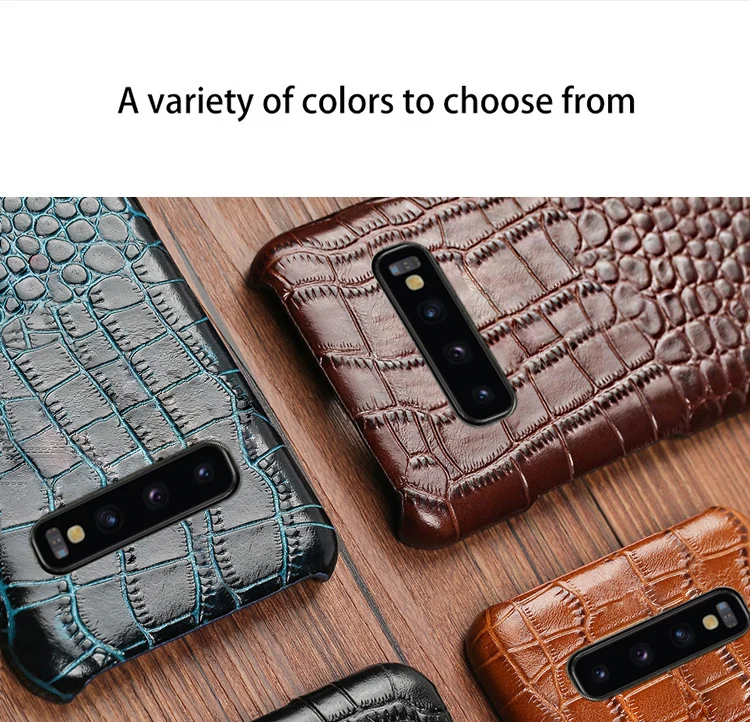 Воловья кожа чехол для телефона для Samsung Galaxy S6 S7 край S8 S9 S10 Plus Note 8, 9, 10, для a30 a40 a50 a70 a5 a7 a8 задняя крышка