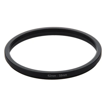 

62mm-58mm 62mm to 58mm Black Step Down Ring Adapter for Camera