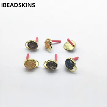 

New arrival! 12x15mm 100pcs Round Shape Earrings Stud for Earrings parts Necklace Accessories hand Made Earrings Jewelry DIY