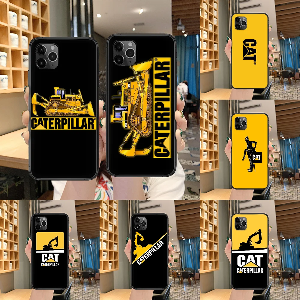 Caterpillar DOZER Logo Phone case For iphone 4 4s 5 5S SE 5C 6 6S 7 8 plus X XS XR 11 PRO MAX 2020 black back luxury bumper