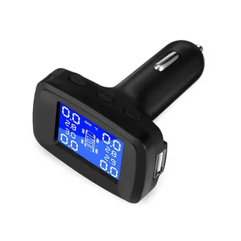 

Tire Pressure Monitoring System Tire Pressure Monitoring 2019 Tire Pressure Alarm Car Cigarette Lighter TPMS 4PCS Sensor New