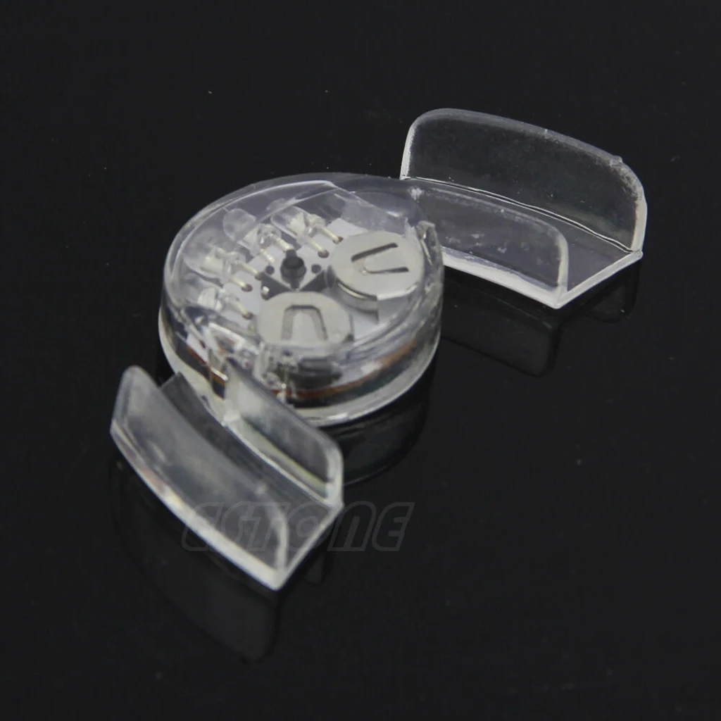 1X LED Light Mouth Guard Mouthpiece Flashing Piece Party glow in the dark up New