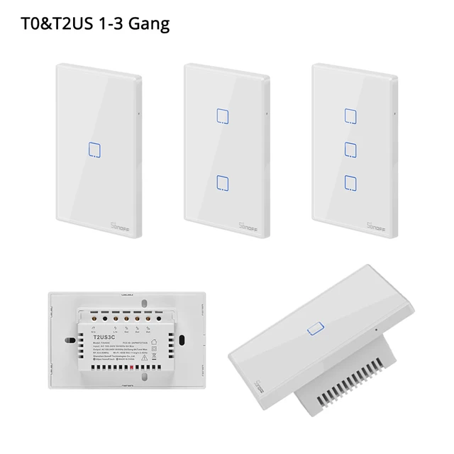 Sonoff T1 Interruttore Touch Parete 2 CH WiFi Radiocomando - Foto 8