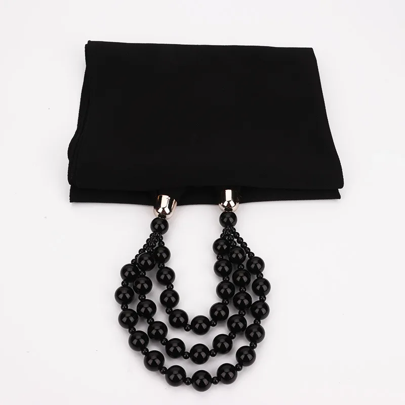 Hbe43df077dfe44d3b282ae18da8009241 Women Shawl Hijabs Pendant Necklace Scarf Women Solid Color Shawls Jewelry Scarf Female Stole Beach Trip Accessories Scarves Mallzona