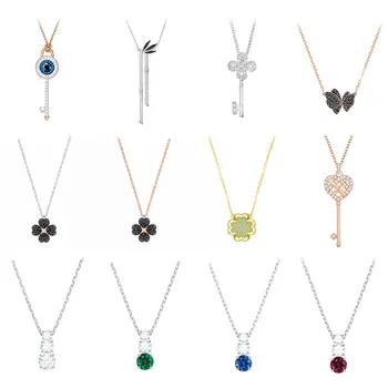 

High-quality 1: 1 original SWA DIY jewelry simple modern fashion trend romantic butterfly black halo embellishment female.