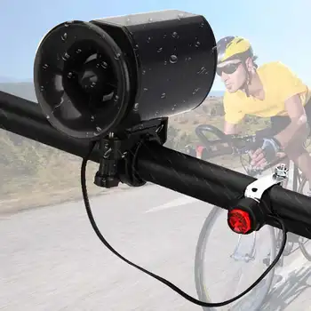 

7 Sounds Super Loud Electronic Bicycle Bell Bike Horn Siren Black Bicycle Accessories New