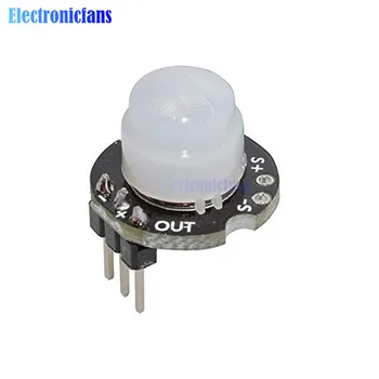 

MH-SR602 MINI Motion Sensor Detector Module SR602 Pyroelectric Infrared PIR kit sensory switch Bracket for Arduino Diy With lens