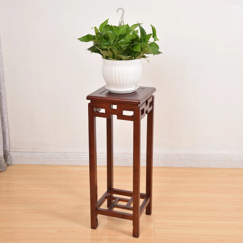 Solid Wood Flower Airs Household Square Indoor A Living Room Shelf Flowerpot View Red Woodiness Primary Wooden Multi-storey