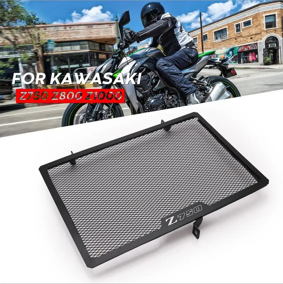 Мотоциклетный охладитель решетка радиатора Защитная крышка для гриля Kawasaki Z1000 Z800