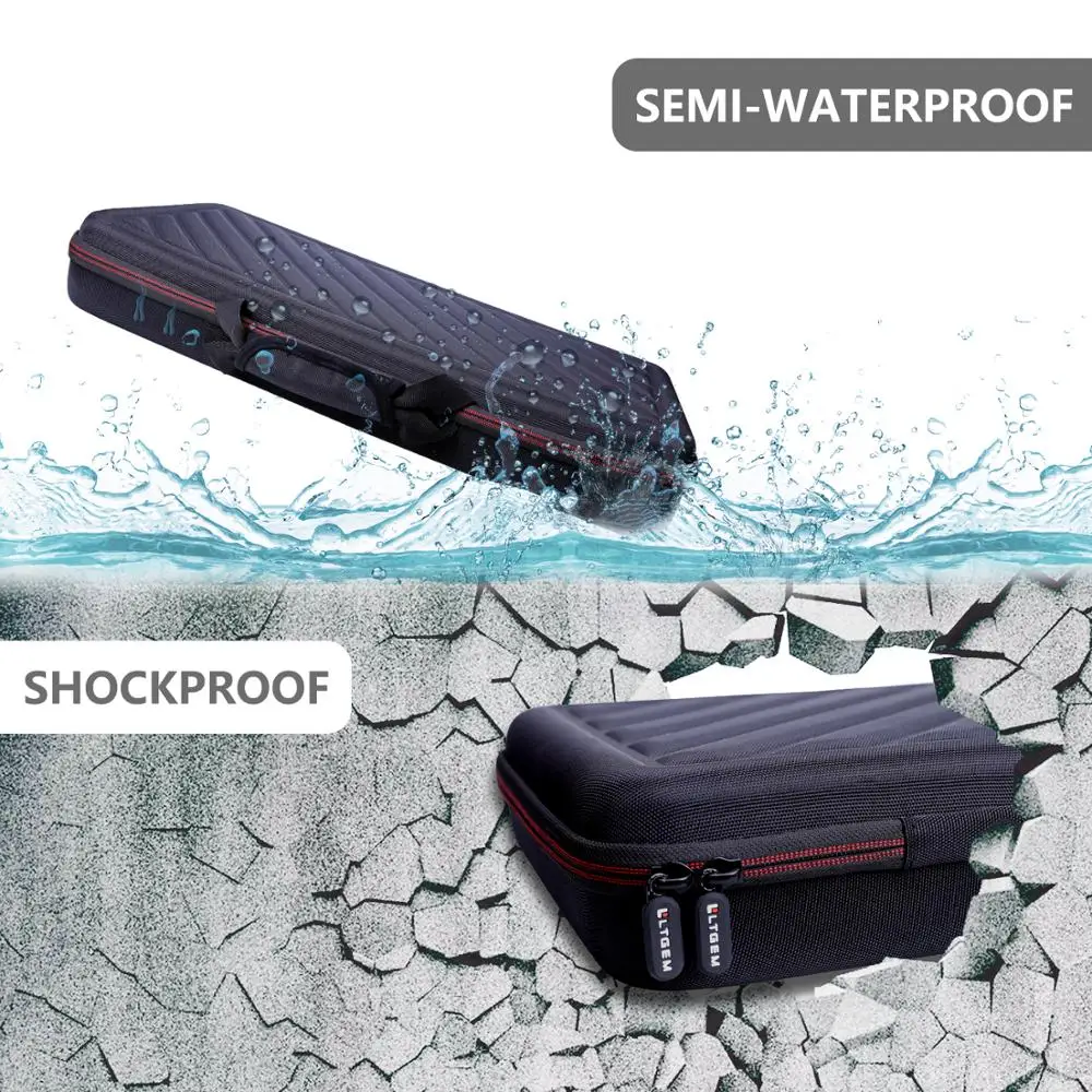 LTGEM EVA Hard Case for Numark Mixtrack Pro FX -2 Pairs OF DJ Controllers - Protective Portable Storage Bag 3