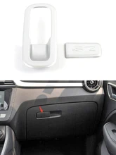 

For MG Zs Suv 2018-2019 Glove Storage Box Lock Switch Trim Cover Decoration Frame ABS Chrome Carbon Car Interior Accessories