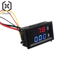 Профессиональный Вольтметр постоянного тока 100 в 10 А Амперметр синий+ красный светодиодный двойной цифровой вольтметр