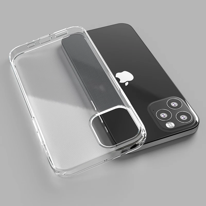 Silicone Soft Back Cover for iPhone 12 Mini 11 Pro XS Max SE XR 8 7 6 Plus Case Ultra Thin Clear Phone Case for iPhone 12 11 Pro