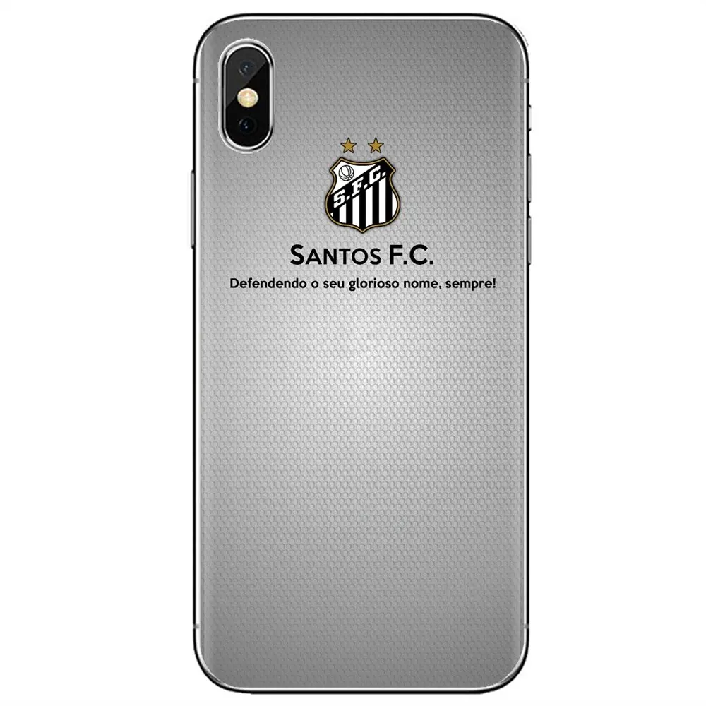 Soft Bag Case For iPhone 11 Pro 4 4S 5 5S SE 5C 6 6S 7 8 X XR XS Plus Max iPod Touch Football Club Santos FC Soccer Logo Art | Мобильные