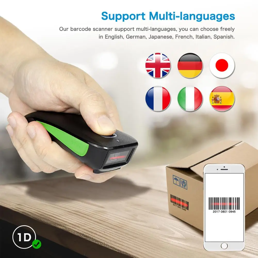 NETUM NT L5 проводной 2D сканер штрих кода и C750 Беспроводной Bluetooth QR считыватель кодов