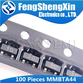 

100pcs MMBTA44 3D SOT23 A44 MMBTA44LT1G SOT-23 MMBTA44L SMD NPN Transistors