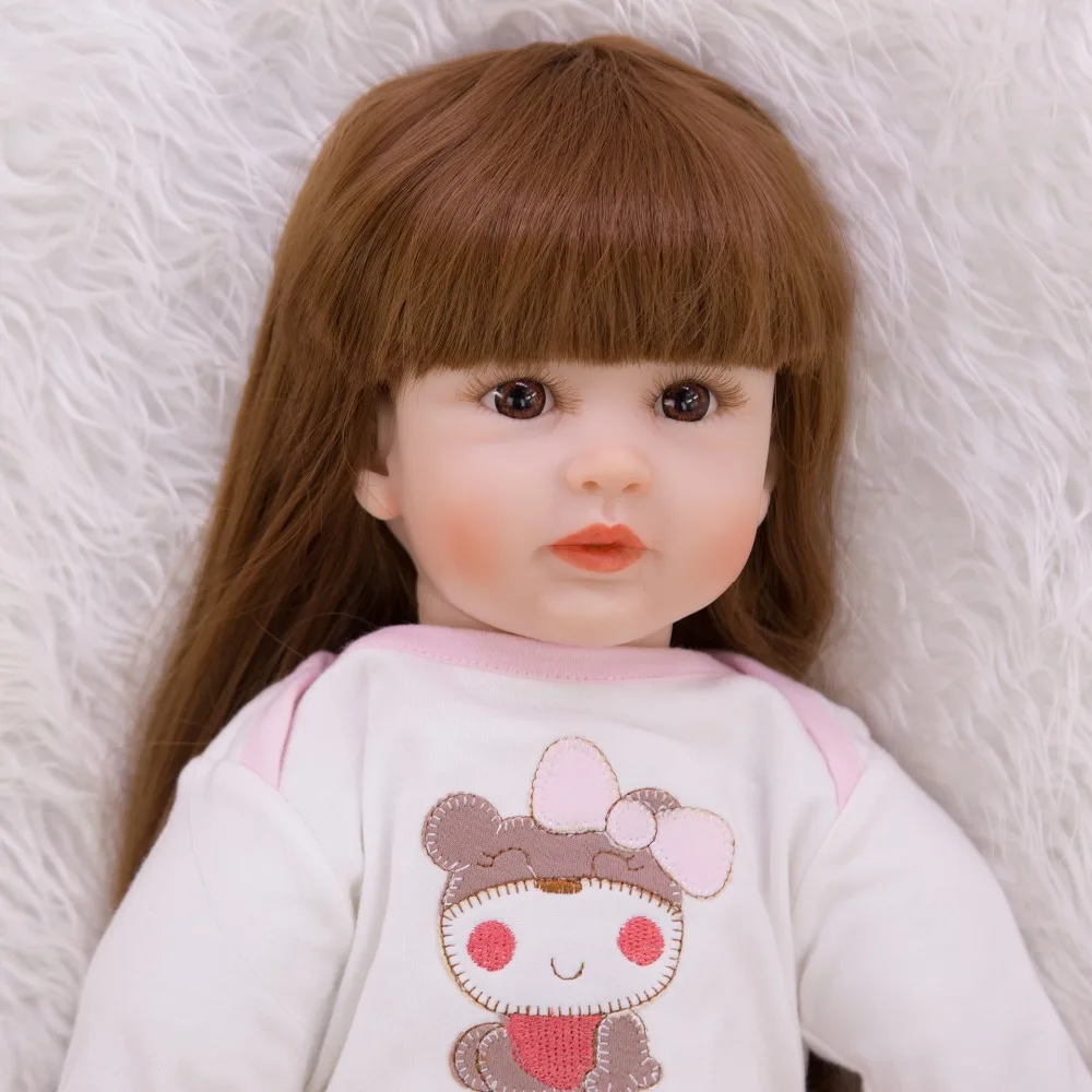 60 см большой Bebe Reborn Малыш кукла игрушка Реалистичная силиконовая виниловая принцесса ребенок настоящая кукла живой детский подарок на день рождения
