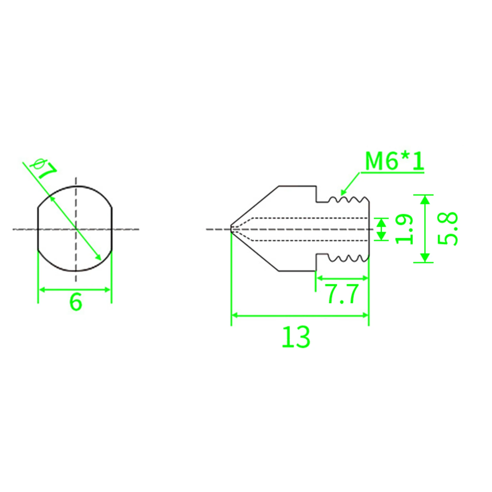 MK8, E3D, V5, V6, M6, 1.75mm Filamento