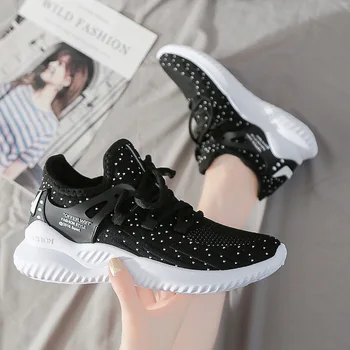 

Women Sneakers 2020 summer Tenis Feminino Casual white black pink sock Shoes Women Mesh Breathable Mesh Women running shoes 4h26