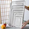 Thickened Stainless Steel Dense Hole Drain Tray Rectangle Frying Oil Filter Pan Fruit Vegetable Storage Dish Kitchen Accessories 2
