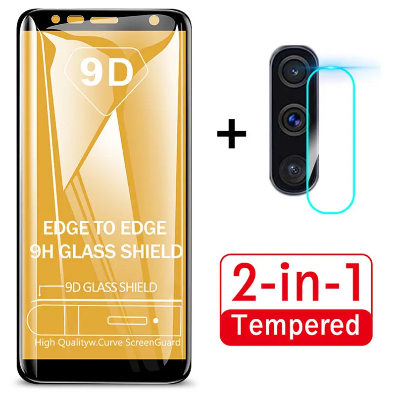 

For Samsung Galaxy A10 A20 A60 A70 A80 A50 A9S M30 A8 J6plus 2018 M10 2 in 1 9D Protective Back Camera Lens Cover+Tempered Glass