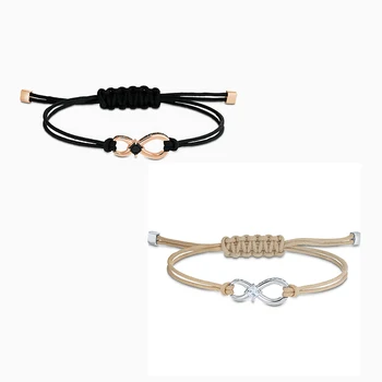 

2020 new fashion INFINITY bracelet, exquisite beige, black Infinity rope bracelet elegant and charming, best for birthday gifts