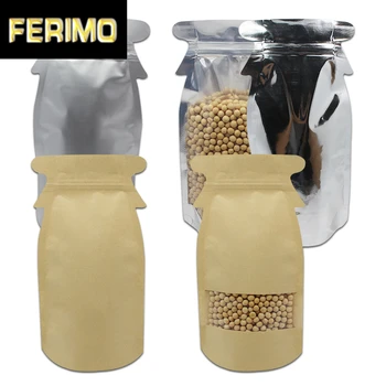 

50Pcs/Lot 12x23cm Multi Style Penguin Shaped Stand Up Zip Lock Self Seal Food Storage Bags Resealable Snack Nut Zipper Pouch