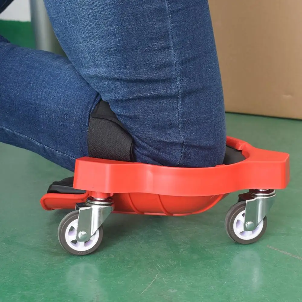 

Rolling Knee Protection Pad with Wheel Built in Foam Padded Laying Platform Universal Wheel Kneeling Pad
