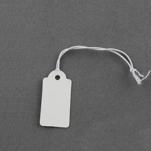 1000Piece Price Tags With String Attached White Marking Tag Small Paper  Price Labels Clothing For Pricing Jewelry Yard Sale - AliExpress