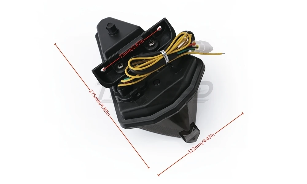 Для YAMAHA YZF-R1 YZF 1000 R1 2007 2008, интегрированный светодиодный задний фонарь для мотоцикла, задний тормозной сигнальный светильник