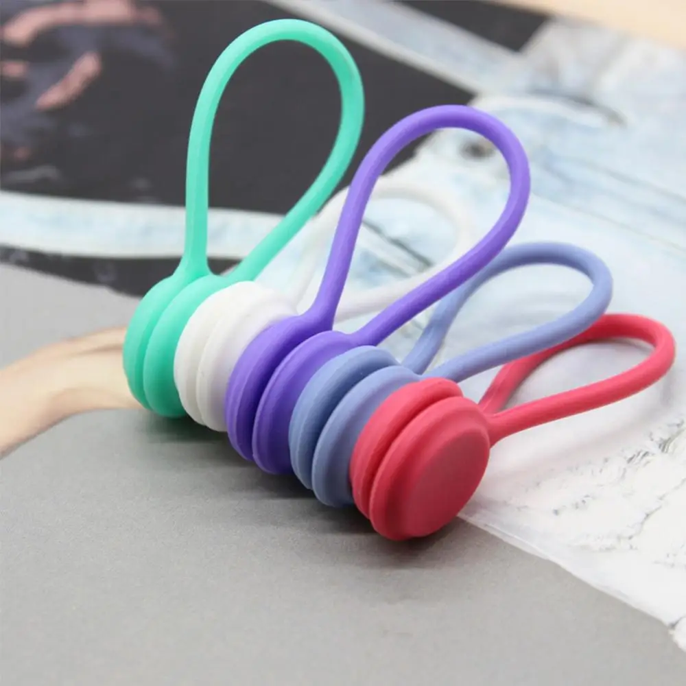 Hot Multi-use 3Pcs/Pack Earphone Cord Winder Cable Holder Organizer Clips Multi Function Durable Magnet Headphones Cables | Дом и сад