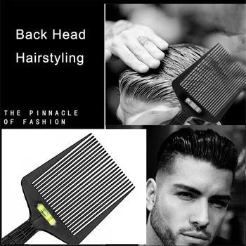

Salon Barber Hair Styling Flat Wide Tooth Hair Comb With Level Instrument Dyeing Coloring Pigment Mixing Coating Brush Tool