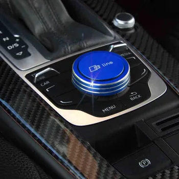 

For Audi A3 Central Control Knob Aluminum Alloy Decorative Ring Aluminum Alloy Color Knob Decorative Ring Car Modification