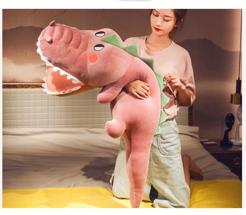3D плюшевая подушка подарки мягкая спинка игрушки на день рождения смешная имитация кукла "крокодил" Подушка для детей домашний декор