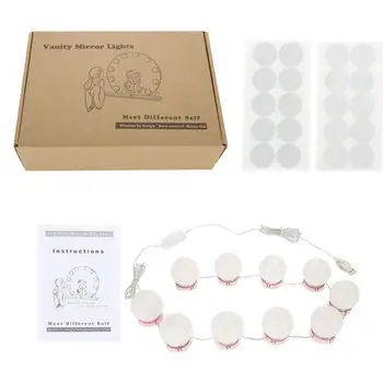 

Mirror Light LED Bulbs Mirror Light Vanity Mirror Lights LED Lamp Kit Lens Headlight LED Bulbs Kit Makeup Mirror Lights