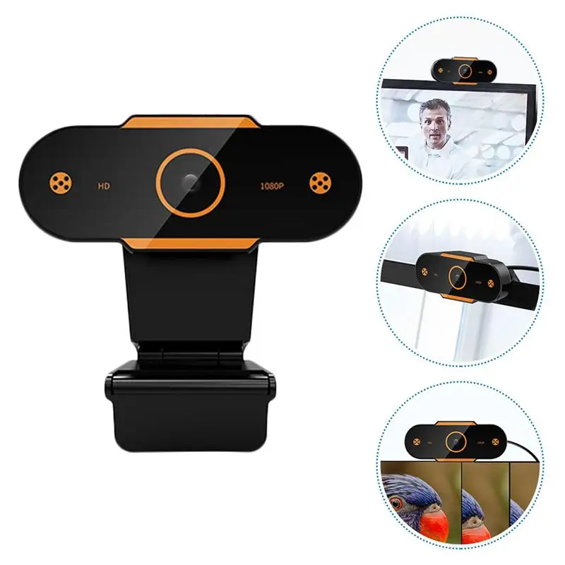 

1080P 720p 480p HD Webcam with Mic Rotatable PC Desktop Web Camera Cam Mini Computer WebCamera Cam Video Recording Work