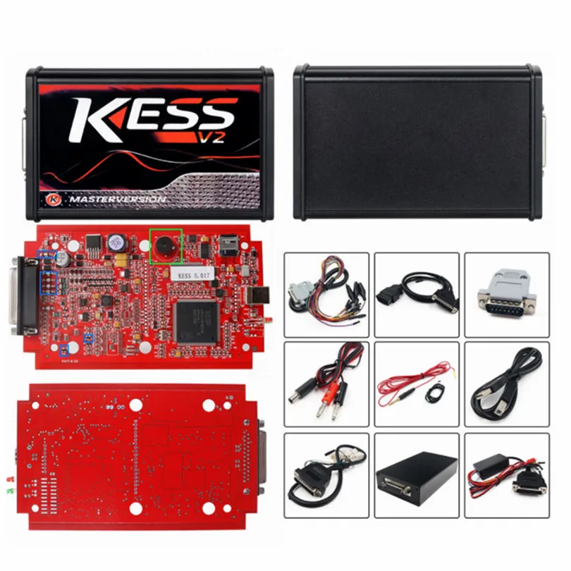 Испания запас! Красный Kess V5.017 KTAG V7.020 V2.23 OBD2 менеджер Тюнинг Комплект качественный светодиодный BDM Рамка ECU программист для автомобилей/грузовиков